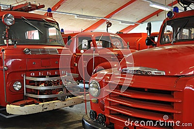 Old Fire Trucks Editorial Stock Photo