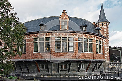 Old fish market in Gent Stock Photo