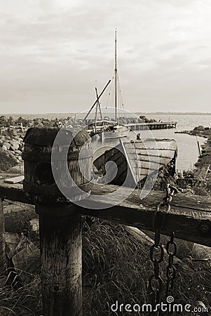 Old fishing port Stock Photo
