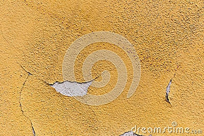 Old flaking color on a wall Stock Photo