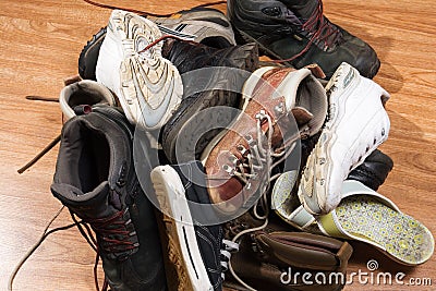 Old footwear Stock Photo