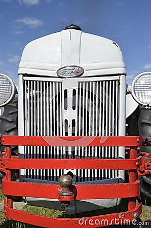 Old Ford tractor with grill guards Editorial Stock Photo