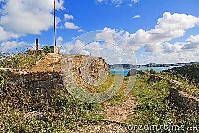 Old Fort Barrington in St. Johnâ€™s Antigua Stock Photo