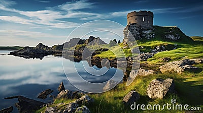 Old fortification serene landscape Stock Photo