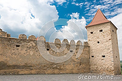 Old fortness wall - Rupea citadel from Romania Transylvania Stock Photo