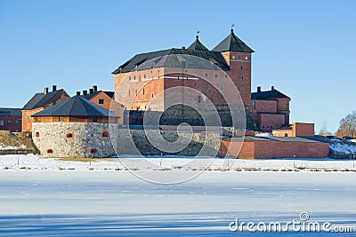 The old fortress-prison Hameenlinna. Finland Stock Photo