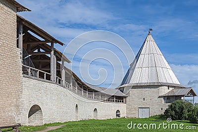 Old fortress of Staraya Ladoga, Russia Stock Photo