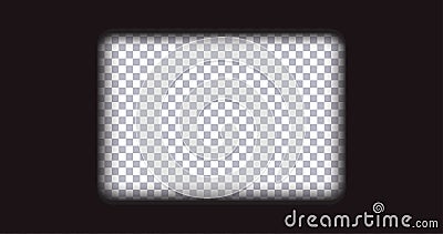 Old frame cinematic on transparent background Vector Illustration