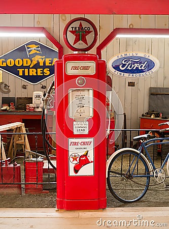 Old fuel pump Editorial Stock Photo