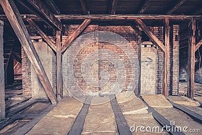 Attic loft / roof construction Stock Photo