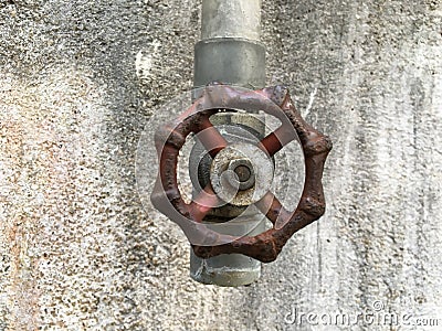 Old gate valve Stock Photo