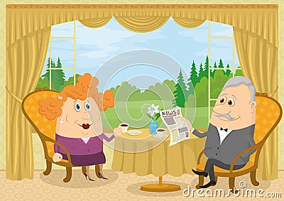 https://thumbs.dreamstime.com/x/old-gentleman-lady-drinking-coffee-family-man-fat-woman-sitting-home-near-table-front-window-view-39617171.jpg