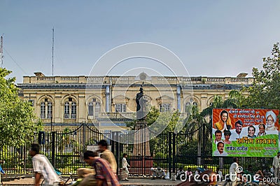 Old Ghantaghar Delhi Town Hall at Chandni Chowk Editorial Stock Photo