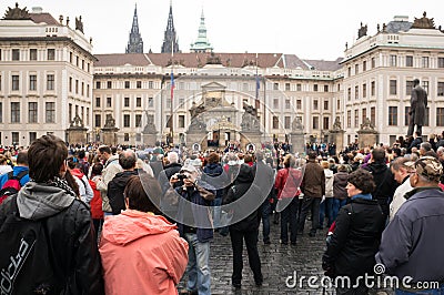 Old goverment house in Prague Editorial Stock Photo