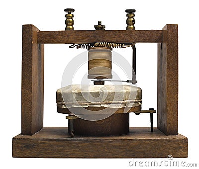 Old Graham Bell Telephone Stock Photo