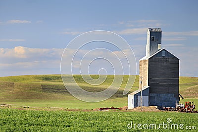 Old Grain Elevator Stock Photo