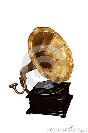 Old gramophone Stock Photo