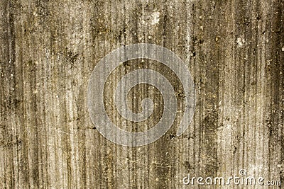 AOld gray white concrete wall with cracks and damage. concrete surface with moss and mold. rough texture. vertical lines Stock Photo