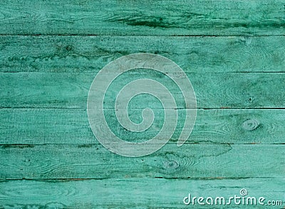 Old green planked wood Stock Photo