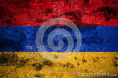 Old grunge Armenia background flag Stock Photo