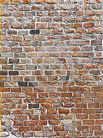 Old grunge brick wall background Stock Photo