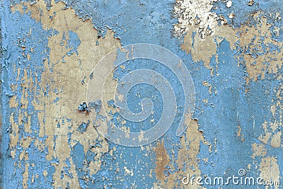 Old grunge and weathered blue wall texture background Stock Photo
