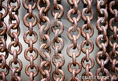 Old grungy chains texture background Stock Photo