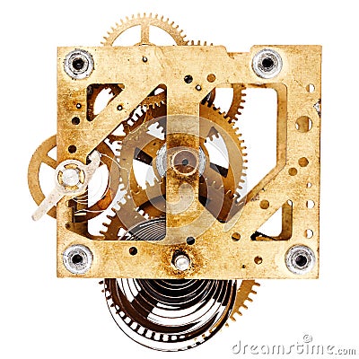 Old grungy clockwork Stock Photo