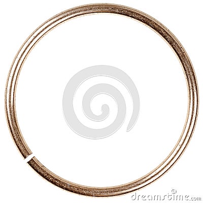 Old grungy scratched wire circle Stock Photo