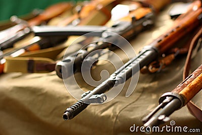 Old guns Stock Photo