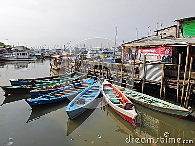 Old harbour of Jakarta - Indonesia Editorial Stock Photo