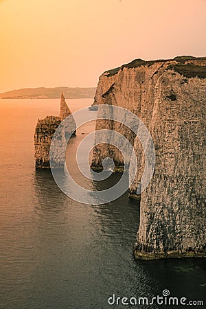 Old Harry Rocks Stock Photo