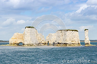 Old Harry Rocks Stock Photo