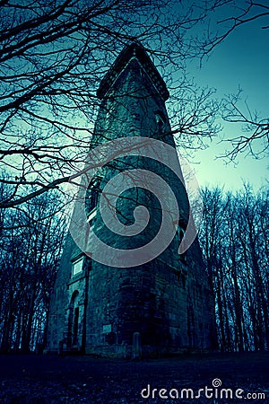 Old Haunted Derelict Abandoned Building Stock Photo
