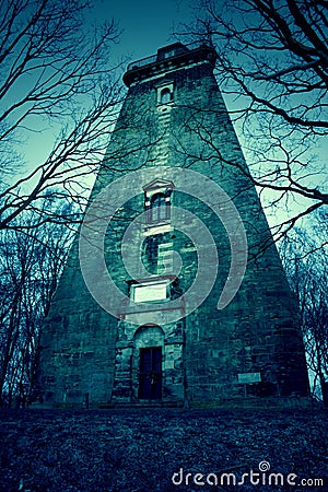 Old Haunted Derelict Abandoned Building Stock Photo