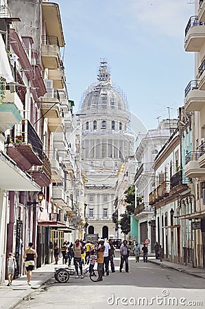Old Havana city in Cuba Editorial Stock Photo