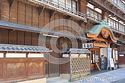 Ancient Tokaikan hstoric wood classic building, Ito, Japan Editorial Stock Photo