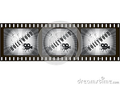 Old Hollywood film ,camcorder Vector Illustration