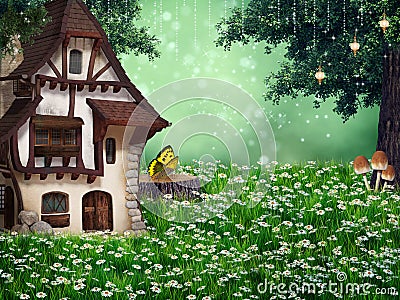 Old house fantasy Stock Photo