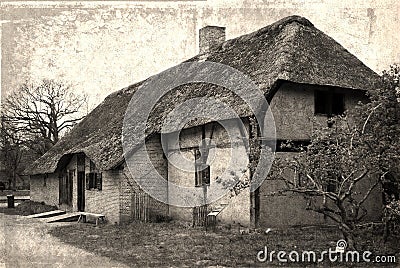 Old house in heritage park Stock Photo