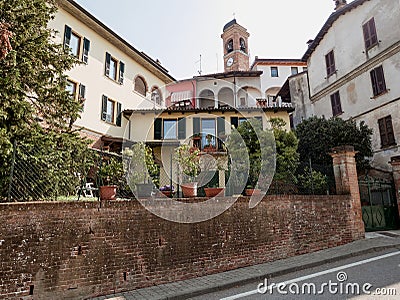 Old house in the hills of Italy Stock Photo