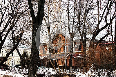 Old house in the Kuryanovo Stock Photo