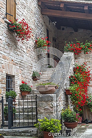 Old house in the Marches Stock Photo