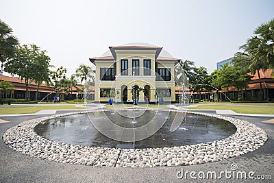 Old house Sino-Portuguese style at Malay Heritage center Stock Photo