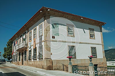 Old house with stone details in baroque style Editorial Stock Photo