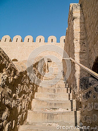 Old houses in medina in Sousse, Tunisia Stock Photo