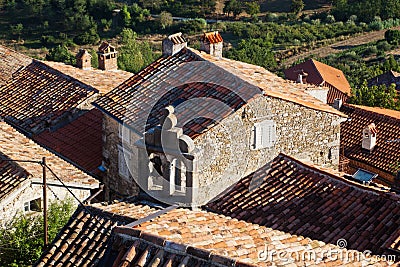 Old houses in Motovun, Croatia Stock Photo