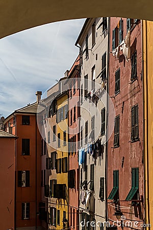 Street in a mediterranean city Stock Photo