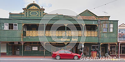 Hunters hotel in Queenstown, Tasmania. Stock Photo