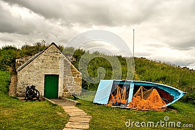 The Old Ice House at Findhorn Stock Photo